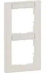 Legrand SEANO+, 2-fach Rahmen, vertikal, Beschriftungsfeld, Ultraweiss, 1 Stk.