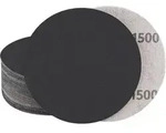Schleifpapier 150mm Klett lochfrei trocken nass 30 st&uuml;ck 1500 k&ouml;rnung