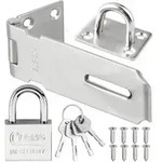 Edelstahl-Vorh&auml;ngeschloss-Riegel Set Silber 3 Zoll