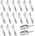 Edelstahl Zuckerzange Set,15 St&uuml;cke Zuckerzange und 2 St&uuml;cke