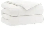 vidaXL Bettdecke TRIER 200x220 cm 4 Jahreszeiten 350 GSM Wei&szlig;