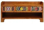 vidaXL Schuhbank 100x35x45 cm Massivholz Akazie