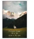Bilderrahmen Aluminium Wei&szlig; Poster Fotos Puzzle 61x91.5cm Wei&szlig;