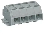 WAGO 261-204 Klemmenleiste 10mm Zugfeder Belegung: L Grau 100St.