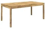 vidaXL Gartentisch Wei&szlig; 180 x 88,5 x 75 cm Massivholz Akazie