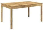vidaXL Gartentisch Wei&szlig; 147 x 88,5 x 75 cm Massivholz Akazie