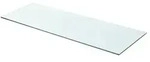 vidaXL Regalboden Glas Transparent 80x30 cm
