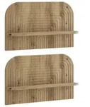 vidaXL Wandregal 2 stk. Artisan-Eiche 60 x 13.5 x 37.5 cm