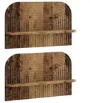 vidaXL Wandregal 2 stk. Altholz 60 x 13,5 x 37,5 cm Holzwerkstoff