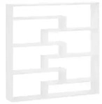 vidaXL Wandregal Wei&szlig; 103 x 17 x 102 cm Holzwerkstoff
