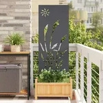 vidaXL Garten Sichtschutz-Leinwand Anthrazit 50 x 140 cm