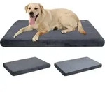 Hundebett orthop&auml;disch L 104x71x8cm Grau Wendbar Waschbar