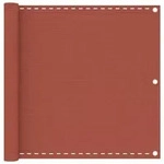 vidaXL Balkon-Sichtschutz Terracotta-Rot 90x400 cm HDPE