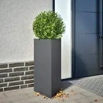 vidaXL Pflanzk&uuml;bel 2 Stk. Anthrazit Dreieckig 40x34,5x70 cm Stahl