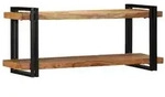 vidaXL Wandregal 110x33x45 cm Massivholz Akazie