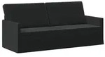 vidaXL 3-Sitzer Sofa Schwarz 190 x 81 x 82 cm Samt (V)
