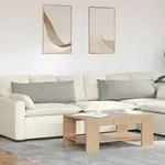 vidaXL Sofakissen 2 St&uuml;ck Hellgrau 120 x 40 cm Stoff