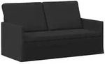 vidaXL 2-Sitzer Sofa Schwarz 150 x 81 x 82 cm Stoff