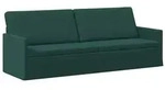 vidaXL 3-Sitzer Sofa Dunkelgr&uuml;n 220 x 81 x 82 cm Stoff