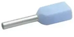 Klauke Zwillings-Aderendh&uuml;lse 2x0.25qmm hellbl.iso 867/82 x 0.25 mm2 - 15 mm -