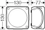Hensel 62000006 Abzweigdose halogenfrei, plombierbar (L x B) 130mm x 130mm 1St.