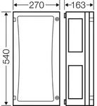 Hensel FP 0310 Geh&auml;use 270 x 540 x 163 Kunststoff 1 St.