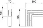OBO Bettermann 6274522 Montagezubeh&ouml;r (B x T) 130mm x 70mm 1 St. Lichtgrau