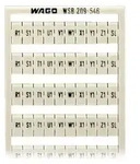 WAGO 209-546 Bezeichnungskarten Wei&szlig; 5St.
