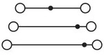 Phoenix Contact Mehrstockklemme UT 2,5-3L BK