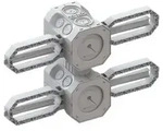 Kaiser Beton Einbaudose 2x1 NUP 9941.25