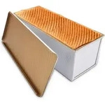 MUXHEL 1000g Brotbackformen mit Deckel, Aluminium Toastbrot Backform, Antihaft