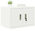 vidaXL Aufbewahrungsschrank Wei&szlig; 60 x 40 x 40 cm Stahl