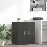 vidaXL Aufbewahrungsschrank Schwarz 60 x 40 x 70 cm Stahl