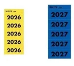 "LEITZ Ordner-Inhaltsschild "Jahreszahl 2027", blau"