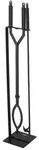 VEVOR Kaminbesteck-Set, 3-teiliges Ofenbesteck-Set inkl. St&auml;nder, Zange,