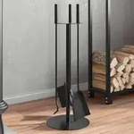 vidaXL 4-tlg. Kaminwerkzeug-Set 22x59 cm Stahl