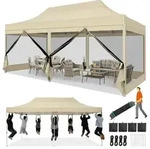 COBIZI Faltpavillon 3x6 Wasserdicht Stabil, Partyzelt Faltbar mit 6...