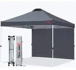 Pavillon Faltpavillon Pop Up Seitenwand Garten 2x2M Schwarz