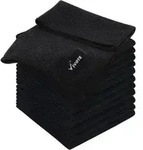 Mikrofasert&uuml;cher Schwarz 30cm X 30cm Fusselfrei 12 St&uuml;ck