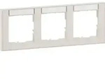 Legrand SEANO+, 3-fach Rahmen, horizontal, Beschriftungsfeld, Ultraweiss, 1 Stk.