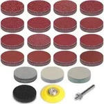 Schleifscheiben Klett 50 mm 2 Zoll K&ouml;rnung 190 St&uuml;ck K&ouml;rnung 40-7000