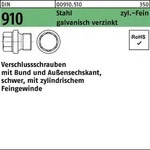 Verschlu&szlig;schraube DIN 910 Bund/Au&szlig;en-6-kt M20x1,5 Stahl galv.verz. 25St.