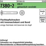 Flachkopfschraube ISO 7380-2 Bund/Innen-6kt M8x14 010.9 galv.verz. 200St.