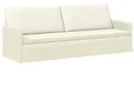 vidaXL 3-Sitzer Sofa Creme 220 x 81 x 82 cm Cordstoff