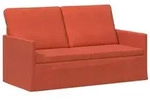 vidaXL 2-Sitzer Sofa Rot-Orange 150 x 81 x 82 cm Cordstoff