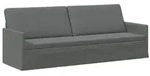 vidaXL 3-Sitzer Sofa Dunkelgrau 220 x 81 x 82 cm Stoff