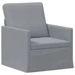 vidaXL Einzelsofa Hellgrau 70 x 81 x 82 cm Stoff