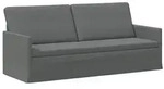 vidaXL 3-Sitzer Sofa Dunkelgrau 190 x 81 x 82 cm Stoff