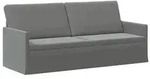 vidaXL 3-Sitzer Sofa Dunkelgrau 190 x 81 x 82 cm Samt (V)