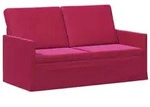 vidaXL 2-Sitzer Sofa Weinrot 150 x 81 x 82 cm Samt (V)